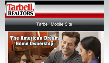 Custom mobile banners or homepages