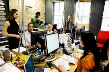 Web designers at work Web designers at work