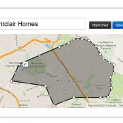 upper montclair homes on a map