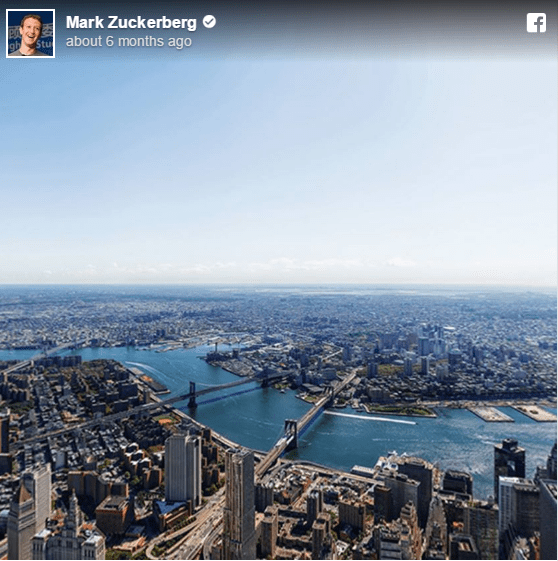 Facebook 360 Blog Mark Zuckerburg Image