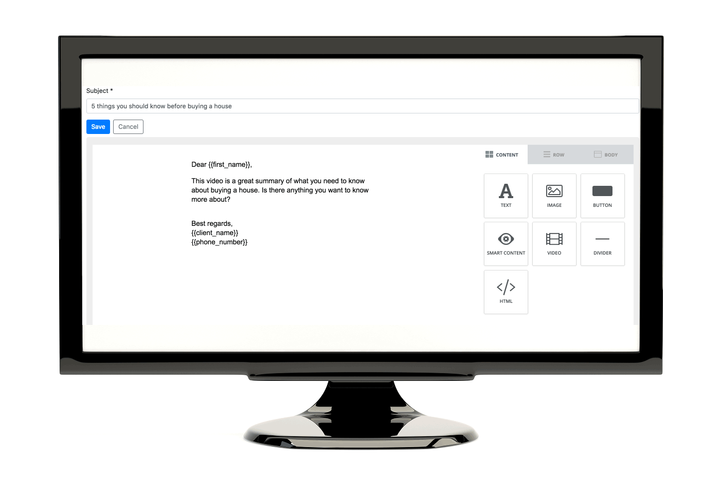 Email Editor Example