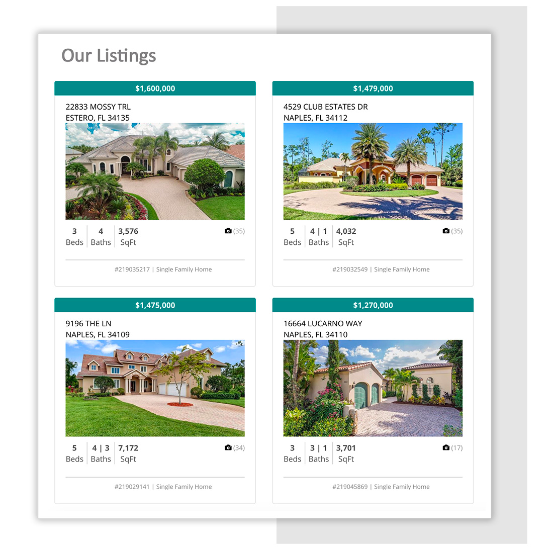 Broker Featured Listings