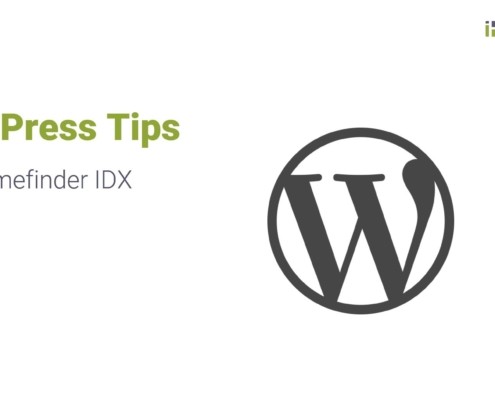 WordPress Tips for iHomefinder IDX