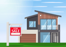 Graphic of a house for sale