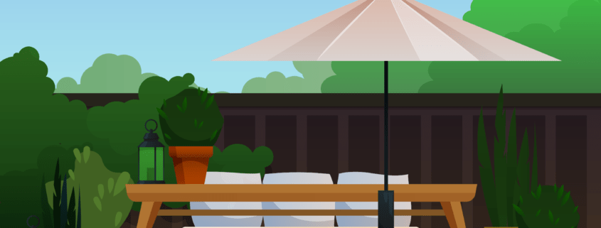 graphic of an outdoor patio