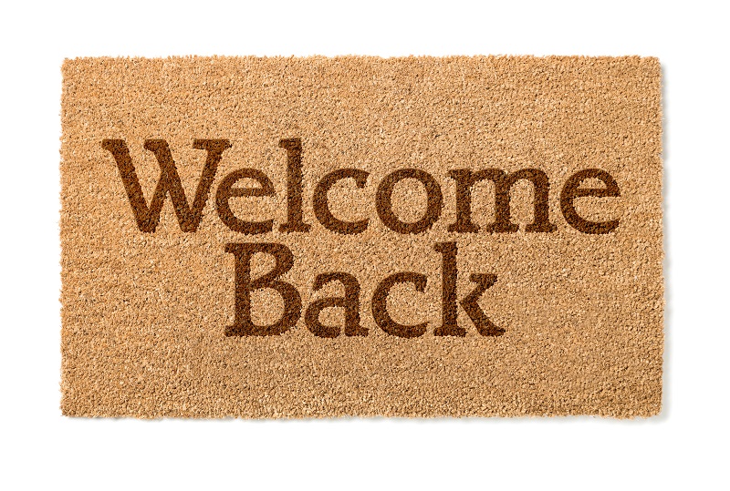Welcome mat for returning clients