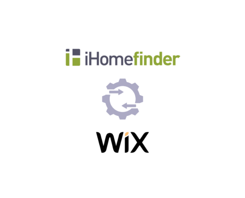 iHomefinder and Wix logos