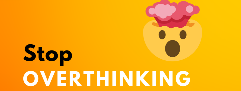 Graphic of overthinking