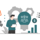 Graphic of real estate CRM features