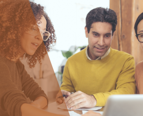 Real estate agents using CRM software